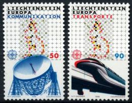 Poštovní známky Lichtenštejnsko 1988 Evropa CEPT, transport Mi# 937-38