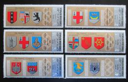 Poštovní známky Jemen 1968 Znaky olympijských mìst Mi# 832-37 Kat 7€