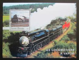 Poštovní známka Guinea-Bissau 2003 Parní lokomotivy Mi# Block 447 Kat 14€