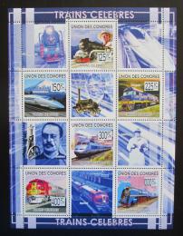 Poštovní známky Komory 2009 Lokomotivy Mi# 2280-85 Kat 11€
