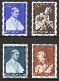 Poštovní známky Vatikán 1964 Papež Pavel VI. a socha od Michelangela Mi# 450-53