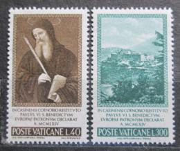 Poštovní známky Vatikán 1965 Benedikt z Nursie Mi# 481-82