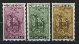 Poštovní známky Vatikán 1966 Vánoce, narození Krista Mi# 514-16
