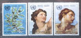 Poštovní známky Vatikán 1970 OSN, 25. výroèí Mi# 569-71