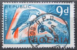 Poštovní známka Nigérie 1966 Papoušek šedý Mi# 182 A