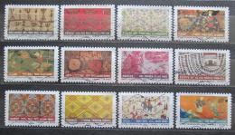 Poštovní známky Francie 2011 Vzory látek Mi# 5027-38 Kat 14€