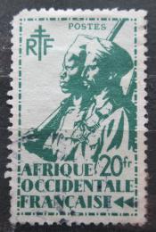 Poštovní známka Francouzská Západní Afrika 1945 Koloniální vojáci Mi# 22