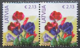 Poštovní známky Lotyšsko 2018 Hrachor vonný pár Mi# 933 III Kat 9.80€