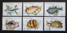 Poštovní známky Svatý Tomáš 1979 Ryby Mi# 612-17 Kat 20€