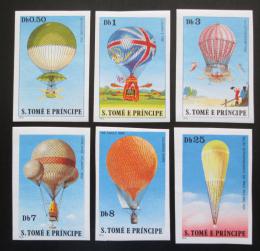 Poštovní známky Svatý Tomáš 1979 Létající balóny neperf. Mi# 619-24 B Kat 26€