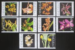Poštovní známky Venezuela 1995 Orchideje TOP SET Mi# 2885-94