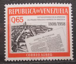Potovn znmka Venezuela 1960 Noviny Gazeta de Caracas, 150. vro Mi# 1341