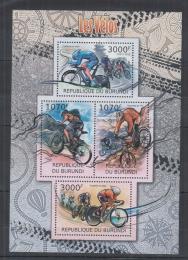 Poštovní známky Burundi 2012 Cyklistika Mi# 2461-64 Kat 10€