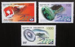 Poštovní známky Indonésie 1997 Drahokamy Mi# 1695-97