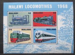 Poštovní známky Malawi 1968 Lokomotivy Mi# Block 11 Kat 10€