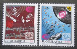 Poštovní známky Jugoslávie 1990 Eurovize Záhøeb Mi# 2417-18