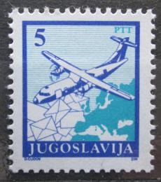 Poštovní známka Jugoslávie 1990 Poštovní letadlo Mi# 2399