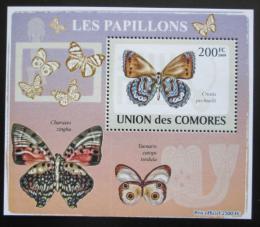 Poštovní známka Komory 2009 Motýli DELUXE Mi# 2149 Block