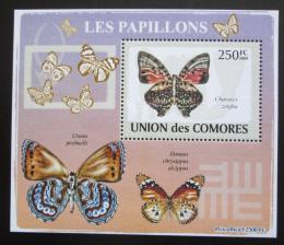 Poštovní známka Komory 2009 Motýli DELUXE Mi# 2150 Block