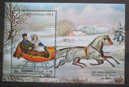 Poštovní známka Manáma 1969 Vánoce Mi# Block 42 A Kat 8€