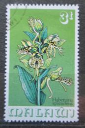 Potovn znmka Malawi 1975 Habenaria splendens, orchidej Mi# 246