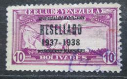 Poštovní známka Venezuela 1937 Letadlo nad Caracasem pøetisk Mi# 230 Kat 50€