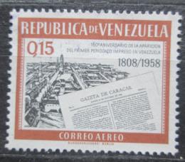 Poštovní známka Venezuela 1960 První noviny Mi# 1340