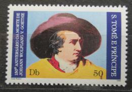 Poštovní známka Svatý Tomáš 1982 Johann Wolfgang von Goethe Mi# 765 A Kat 9€