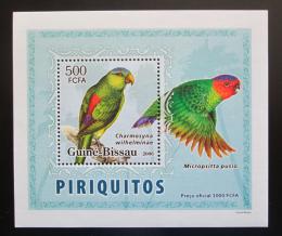 Potovn znmka Guinea-Bissau 2007 Papouci DELUXE Mi# 3594 Block - zvtit obrzek