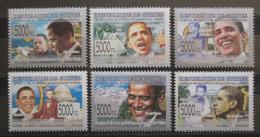 Poštovní známky Guinea 2008 Prezident Barack Obama Mi# 6034-39 Kat 12€
