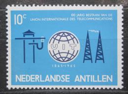 Poštovní známka Nizozemské Antily 1965 ITU, 100. výroèí Mi# 148