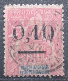Poštovní známka Madagaskar 1902 Koloniální alegorie pøetisk Mi# 54 II Kat 6.50€