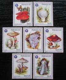 Poštovní známky Paraguay 1986 Houby Mi# 3950-56 Kat 10.50€