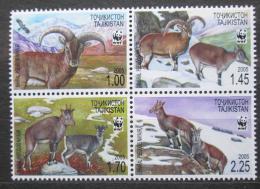 Poštovní známky Tádžikistán 2005 Nahur modrý, WWF Mi# 392-95 7.50€