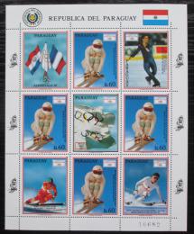 Poštovní známky Paraguay 1990 ZOH Albertville, lyžování Mi# 4475 Bogen Kat 20€ - zvìtšit obrázek
