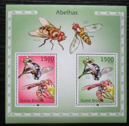 Poštovní známky Guinea-Bissau 2010 Blanokøídlý hmyz Mi# Block 871 Kat 12€