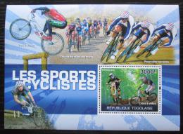 Poštovní známka Togo 2010 Cyklistika Mi# Block 538 Kat 12€