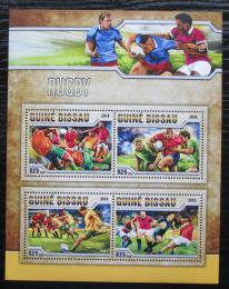 Poštovní známky Guinea-Bissau 2016 Rugby Mi# 8766-69 Kat 12.50€