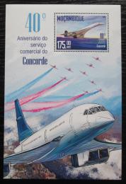 Poštovní známka Mosambik 2016 Concorde Mi# Block 1155 Kat 10€
