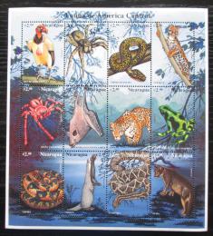 Poštovní známky Nikaragua 1999 Støedoamerická fauna Mi# 3873-84