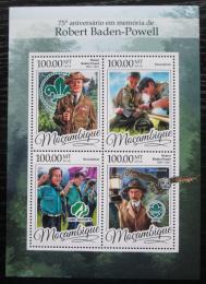 Poštovní známky Mosambik 2016 Skauti, Robert Baden-Powell Mi# 8704-07 Kat 22€