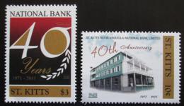 Poštovní známky Svatý Kryštof 2011 Národní banka, 40. výroèí Mi# 1211-12