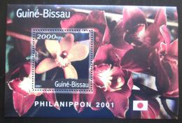 Potovn znmka Guinea-Bissau 2001 Orchideje Mi# Block 328 Kat 8.50 - zvtit obrzek