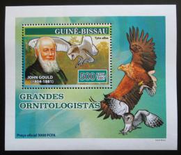 Potovn znmka Guinea-Bissau 2007 John Gould, ornitolog Mi# 3473 Block