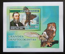 Potovn znmka Guinea-Bissau 2007 Spencer F. Baird, ornitolog Mi# 3474 Block