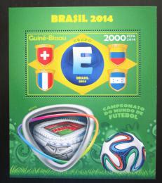 Poštovní známka Guinea-Bissau 2014 MS ve fotbale, skupina E Mi# Block 1260 Kat 8€
