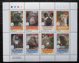 Poštovní známky Uganda 1994 Fauna, Sierra Club Mi# 1429-36 Bogen Kat 11€