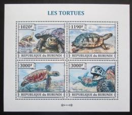 Poštovní známky Burundi 2013 Želvy Mi# 3278-81 Kat 9.90€