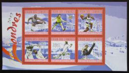 Poštovní známky Komory 2010 LOH Londýn Mi# 2908-13 Kat 10€