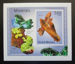 Poštovní známka Guinea-Bissau 2010 Minerály DELUXE neperf Mi# 4987 B Block